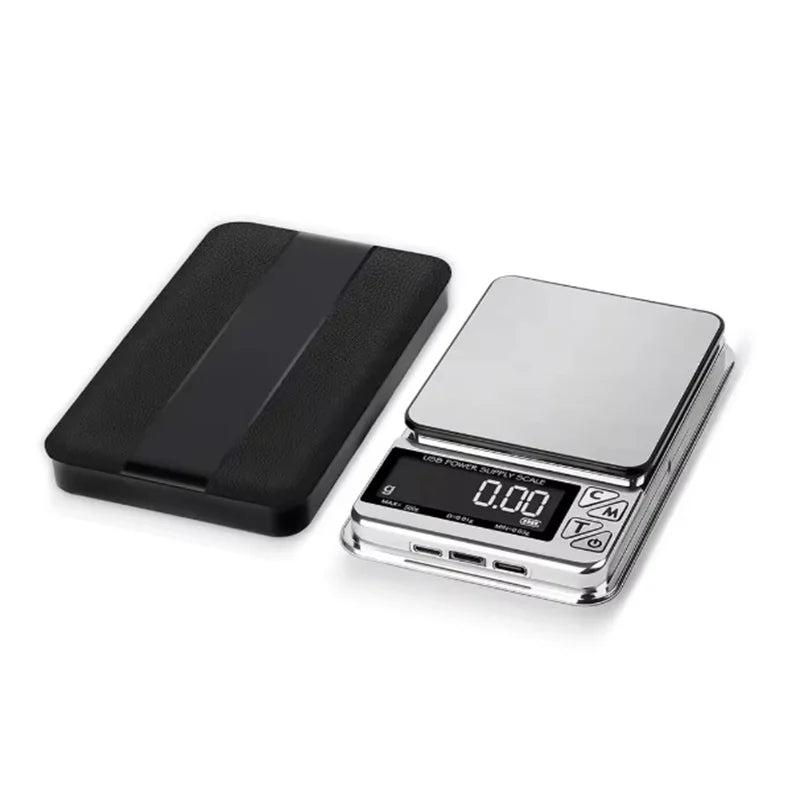 1000gx0.01g Digital Jewelry Scale High Precision Accuracy Smart Counting Gem Food Balance Kitchen Pocket Scales USB Charge Scale Oasis Select 500g 0.01g
