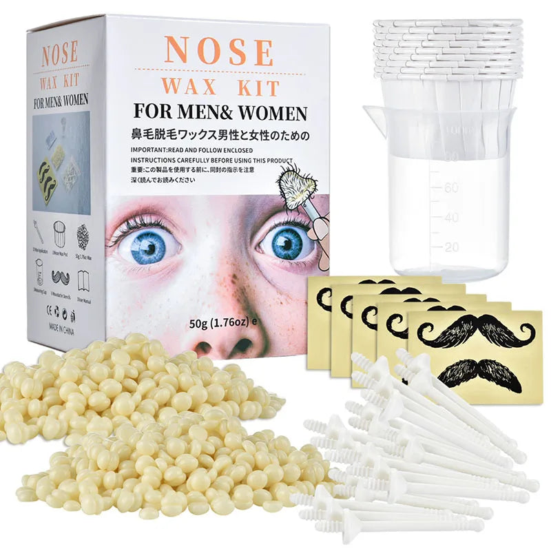 2026 Portable Nose Wax Kit For Nose Hair Removal Painless Paper-Free Nose Cleaning Waxing Kit Unisex / 1PACK Nose Wax Sticks Oasis Select 123-NoseWax