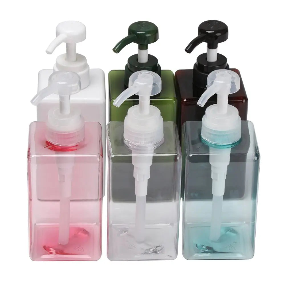 650ml Square Clear Bottle Liquid Soap Whipped Mousse Points Bottling Shampoo Lotion Shower Gel Pump Bottlesnding Soap Dispenser Oasis Select