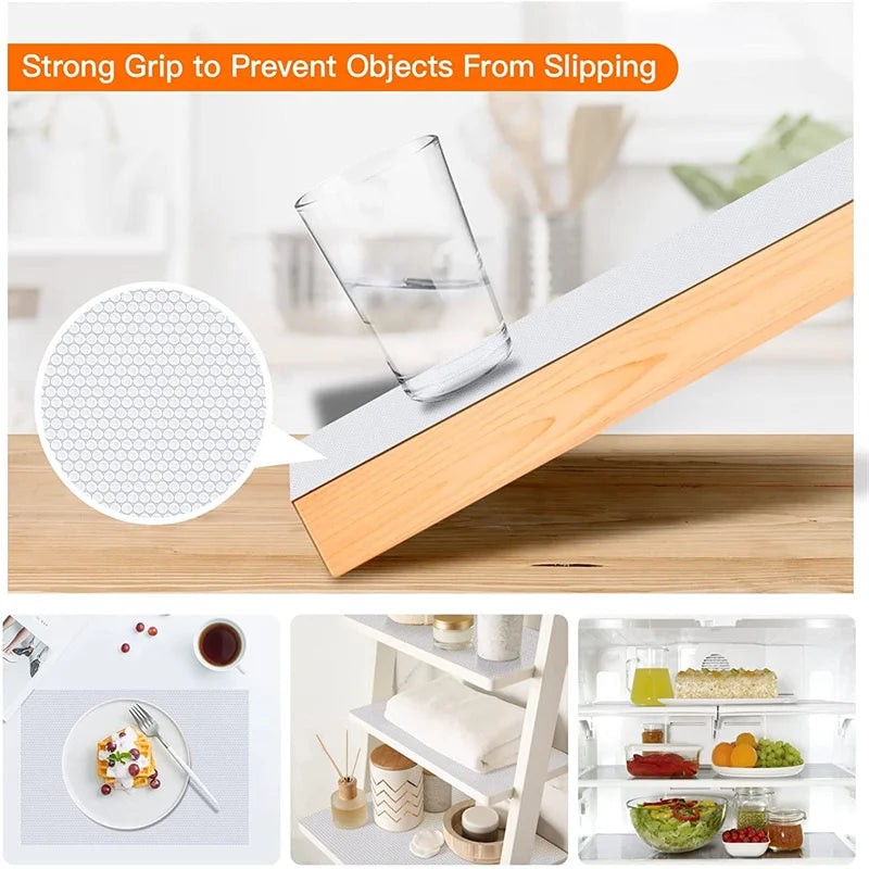 Reusable Kitchen Cabinet Mats Drawer Mats Washable Dustproof and Non-slip Placemats Refrigerator Non-slip Mats Shelf Paper Oasis Select
