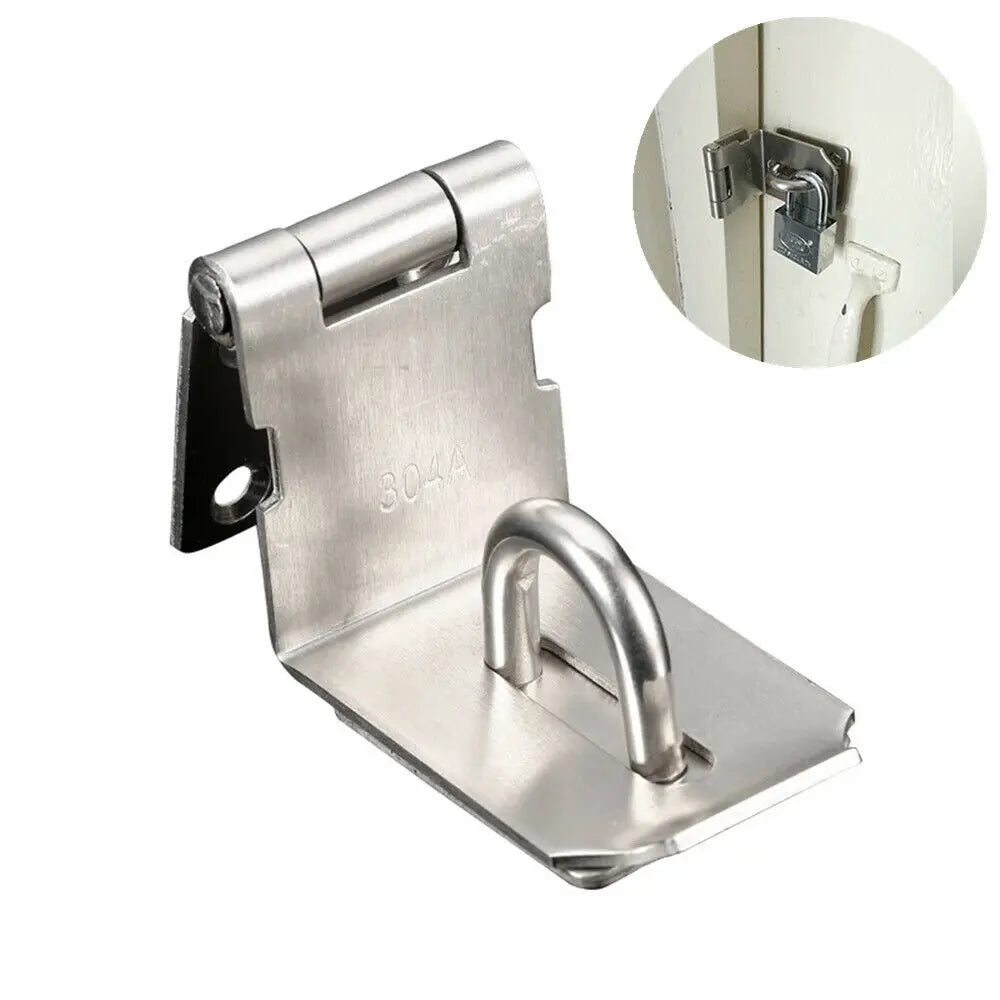 90 Degrees Door Lock Buckle Hasp Staple Gate Door Shed Latch Lock Plate Door Latch Clasp For Padlock Security Oasis Select