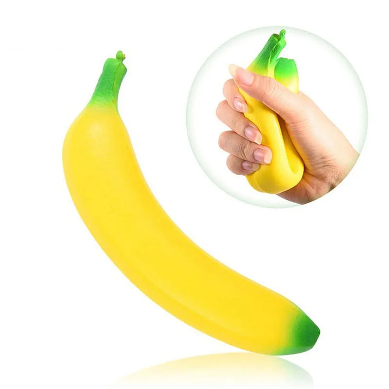 Giant Banana Squishy Toy – Slow Rising Stress Relief Fidget Stress Relief Fidget Toy Oasis Select