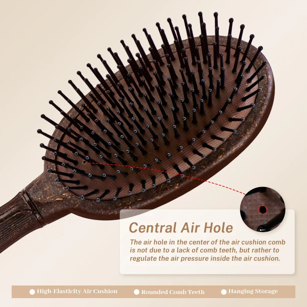 Air Cushion Hair Brush – Anti-Static Detangling Scalp Massage Comb Air Cushion Hair Brush Oasis Select