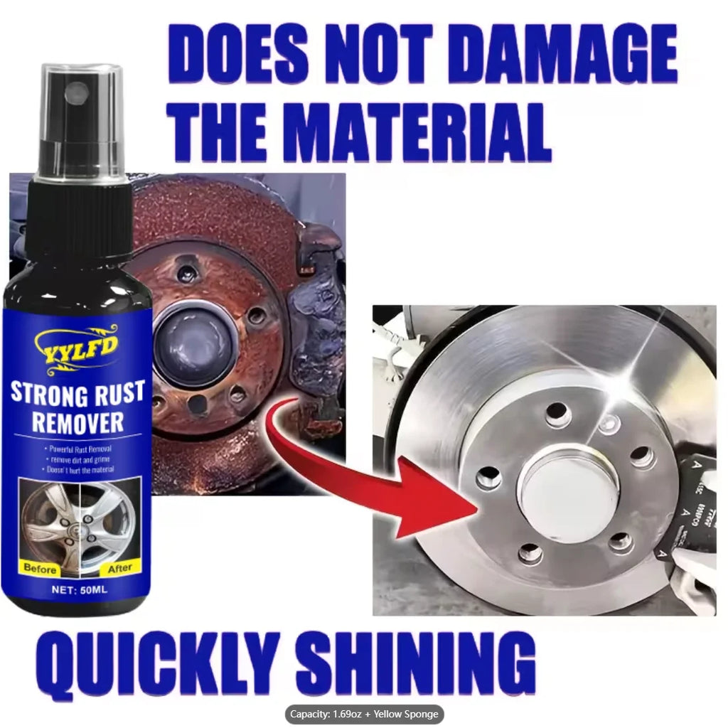Car Brake Disc Rust Remover Spray | Powdered Formula Metal Safe Rust Remover Spray Oasis Select