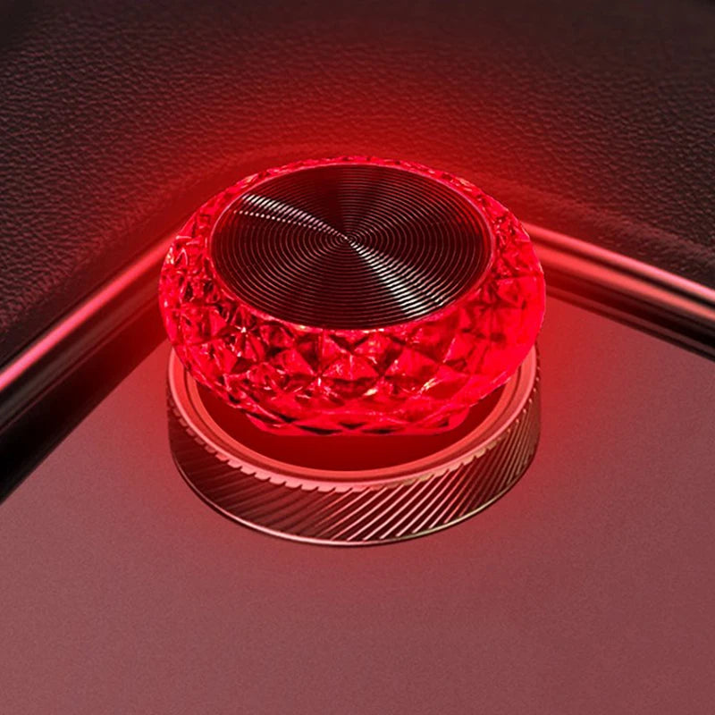 Portable Car USB Ambient Light Mini LED Decorative Atmosphere Lamps For Auto Interior Environment Light Computer Light Plug Play Oasis Select Red