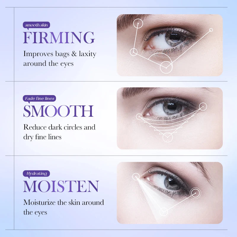 80pcs BIOAQUA Retinol Crystal Collagen Eye Mask Anti Dark Circles Anti-Wrinkles Moisturizing Anti-Aging Eye Patches Skin Care Oasis Select