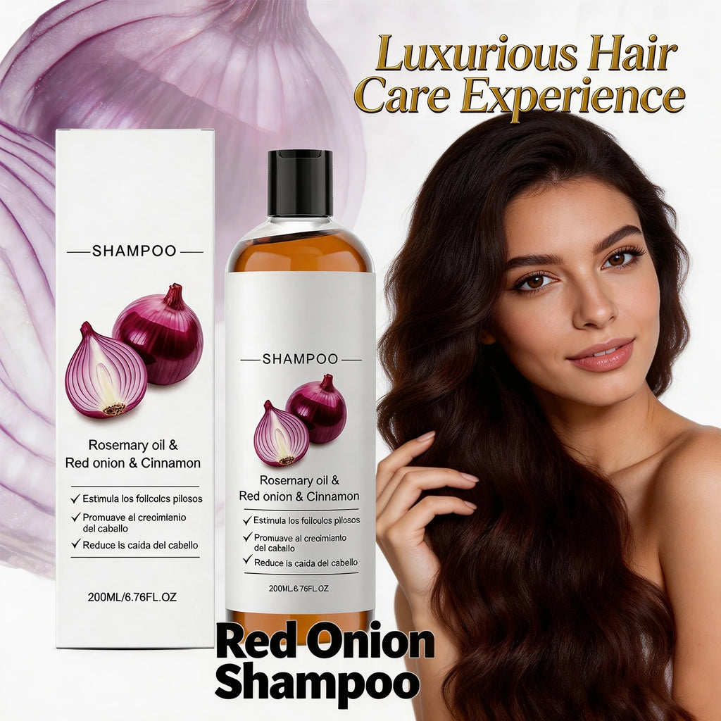 Rosemary & Red Onion Shampoo Oil-Control Volumizing Strengthen Hair Roots Reduce Breakage Nourishing Hair Volumizing Shampoo Oasis Select