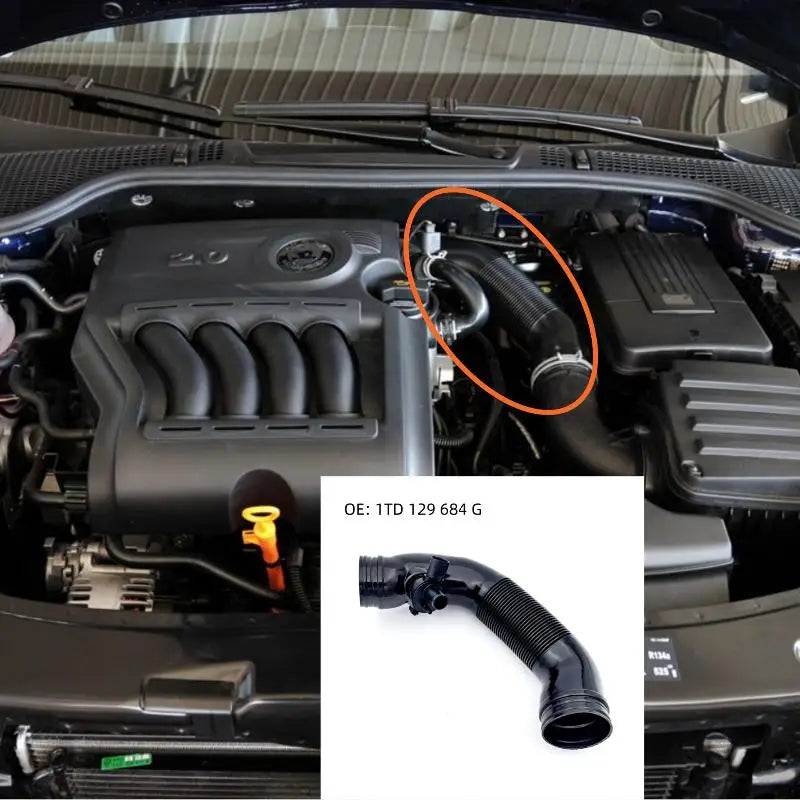 1pcs Car Engine Air Filter Intakes Hose Sensor Ventilation Duct ITD129684G Oasis Select