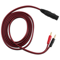 XLR to Banana Speaker Cable,XLR 3 Pin Female to Dual Banana Plugs Audio Cable, Gold-Plated 4mm Plug to XLR3 Pro HiFi Oasis Select Default Title