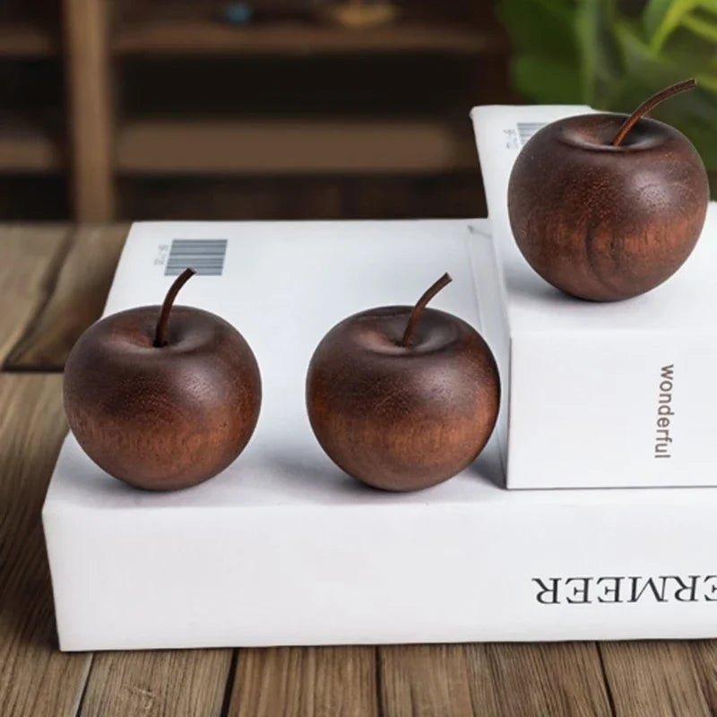 1/3 Set Of Wooden Apple Shaped Essential Oil Diffuser Fragrance Diffuser Suitable For Home Bathroom Car Decoration Oasis Select