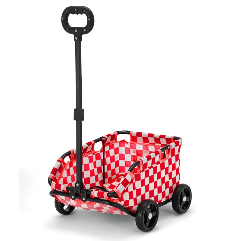 Small Pet Cart Dog Cat Teddy for Trips Pet Dog Cart Lightweight Folding Shopping Cart Dog Stroller Oasis Select red