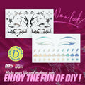 MLSMILE 3D Laser Face Stickers – Eye Makeup Temporary Tattoos
