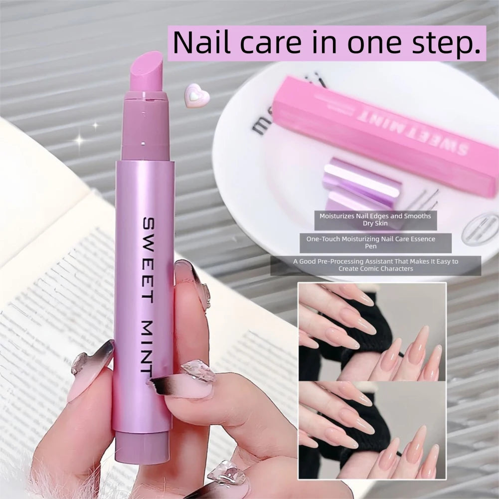 3-in-1 Cuticle Oil Pusher Pen with Ceramic Tip | Nail Care