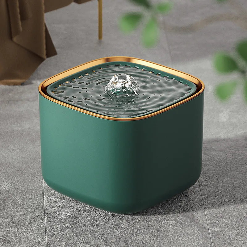 The Cat Water Dispenser Automatically Filters Flowing Fresh Water and Is A Large-capacity Intelligent Dog Pet Water Dispenser Oasis Select Phnom Penh Green Upgraded version