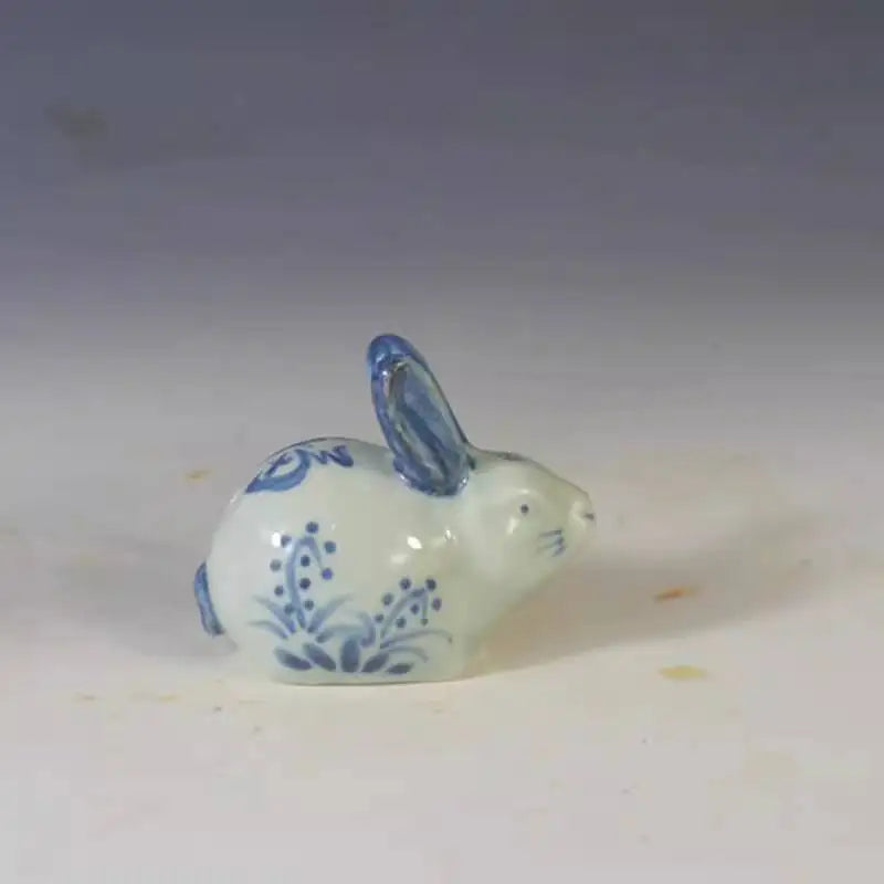 Porcelain Republic Of China Style Blue And White Zodiac Inkstone Tea Pet Study Room Desk Ornament Oasis Select