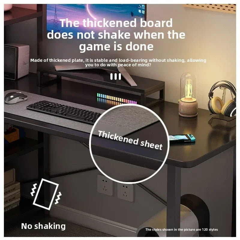 Multi-functional Gaming table Computer table Desktop desk Bookshelf table Game table Writing table Oasis Select