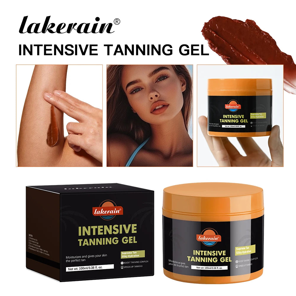 Lakerain Intensive Tanning Gel Body Cream Bronze Tanning Lotion Carroten Effective Sun Aid Take In Sunlight Moisturizing Cream Oasis Select as show