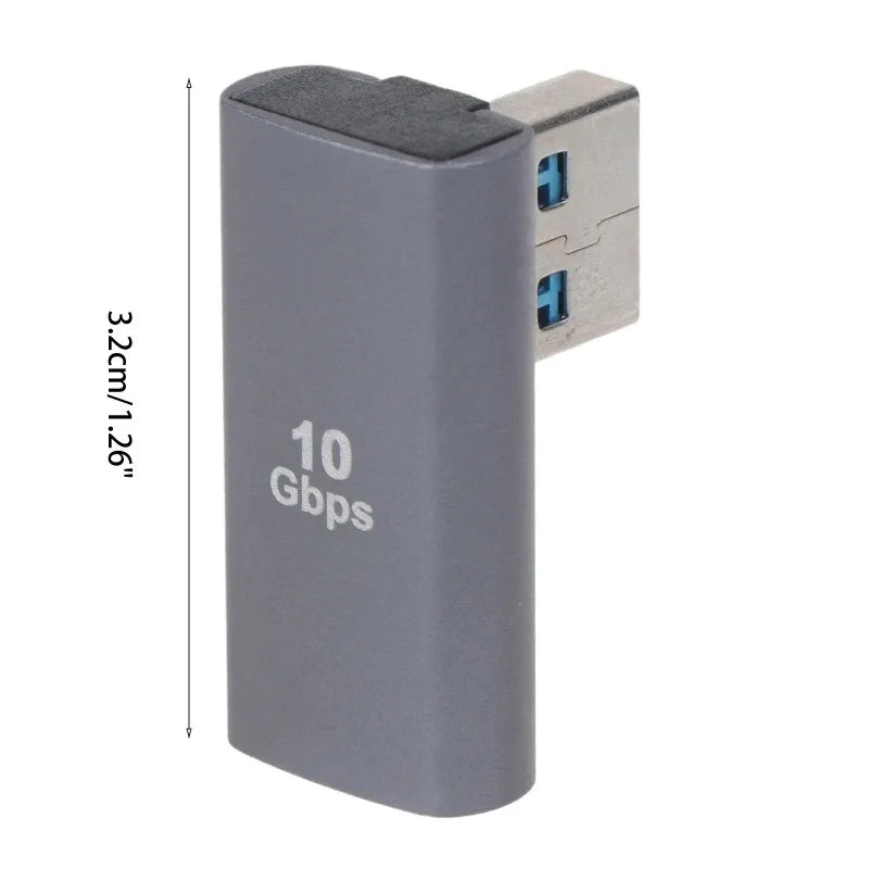 1-5pcs 90 Degree USB to USB Adapter Right Angle USB 3.0 Male to USB Female for Laptop Oasis Select