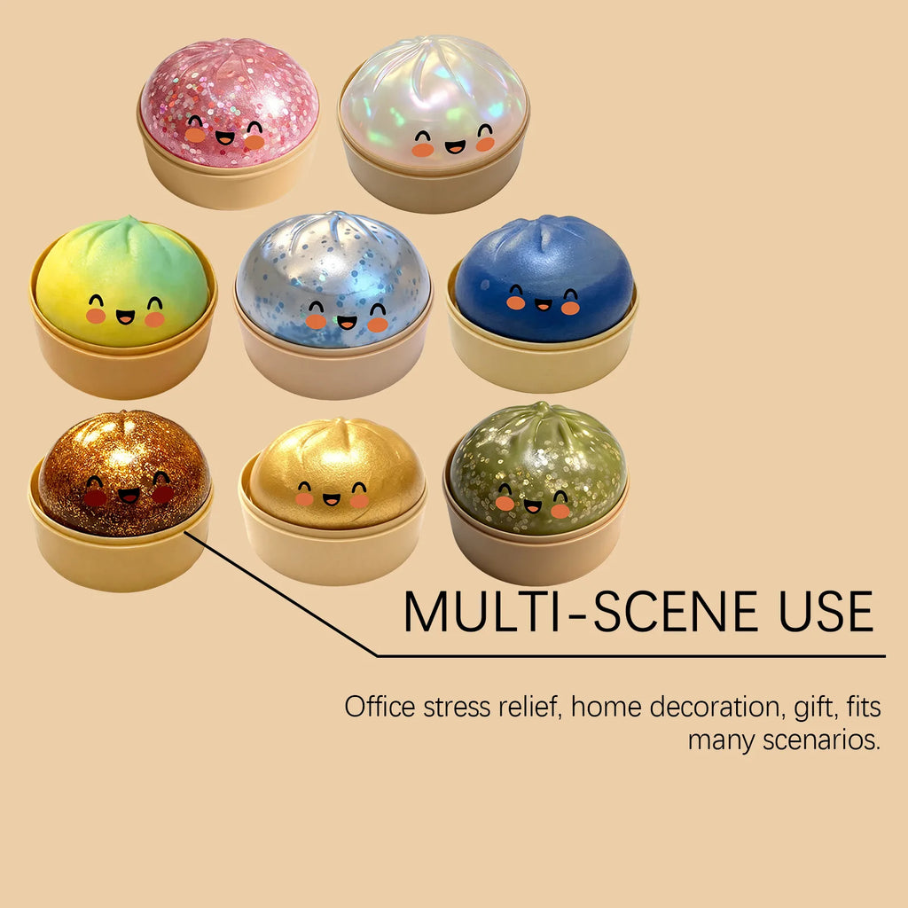 Bun Squishy Fidget Toy – Soft Food Shaped Sensory Toy Squishy Fidget Toy Oasis Select