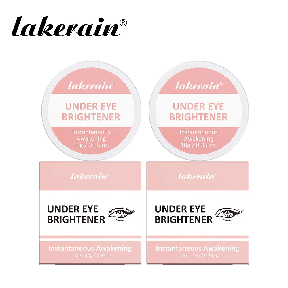 Lakerain Under Eye Brightener Hydrating Concealer Cream Medium Correction for All Skin Types Conceal and Brighten Dark Circles Oasis Select 2pcs