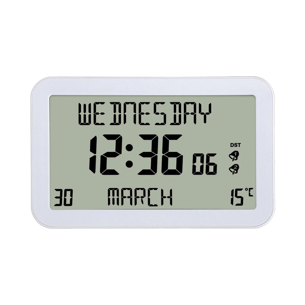 LCD Digital Alarm Clock – Time, Date & Temp | Desk & Travel