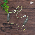 1PC Anti-separation Base Fishing Hook Double Hook For Fishing Live Bait With Double Bait Keeper Barbs High Carbon Steel@#X Oasis Select 11
