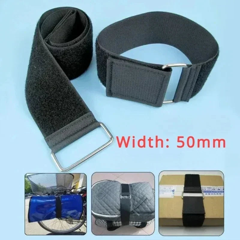 50mm Width Nylon Velcro Cargo Straps Heavy Duty Luggage Lashing Straps For Motorcycle Car Outdoor Camping Travel Accessories Oasis Select