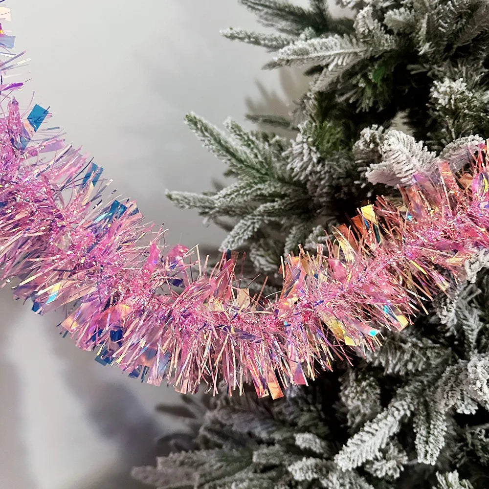 2M Colorful Tinsel Garland Strip – Christmas & Party Décor