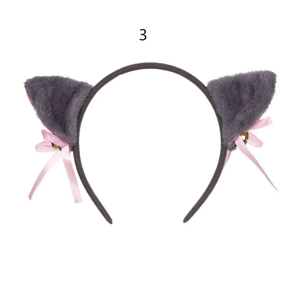 Lovely Club Bar Anime Cosplay Small bell Cat Ear Head Band Hair Accessories Cartoon Hair Band Oasis Select 3-