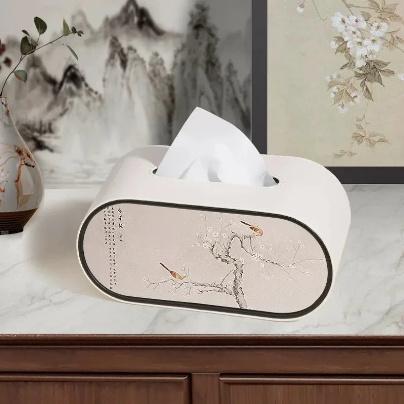 Tissue Box Luxury Creative Desktop Paper Holder Premium Decor Accessory For Living Room Household Daily Storage Ornament Oasis Select