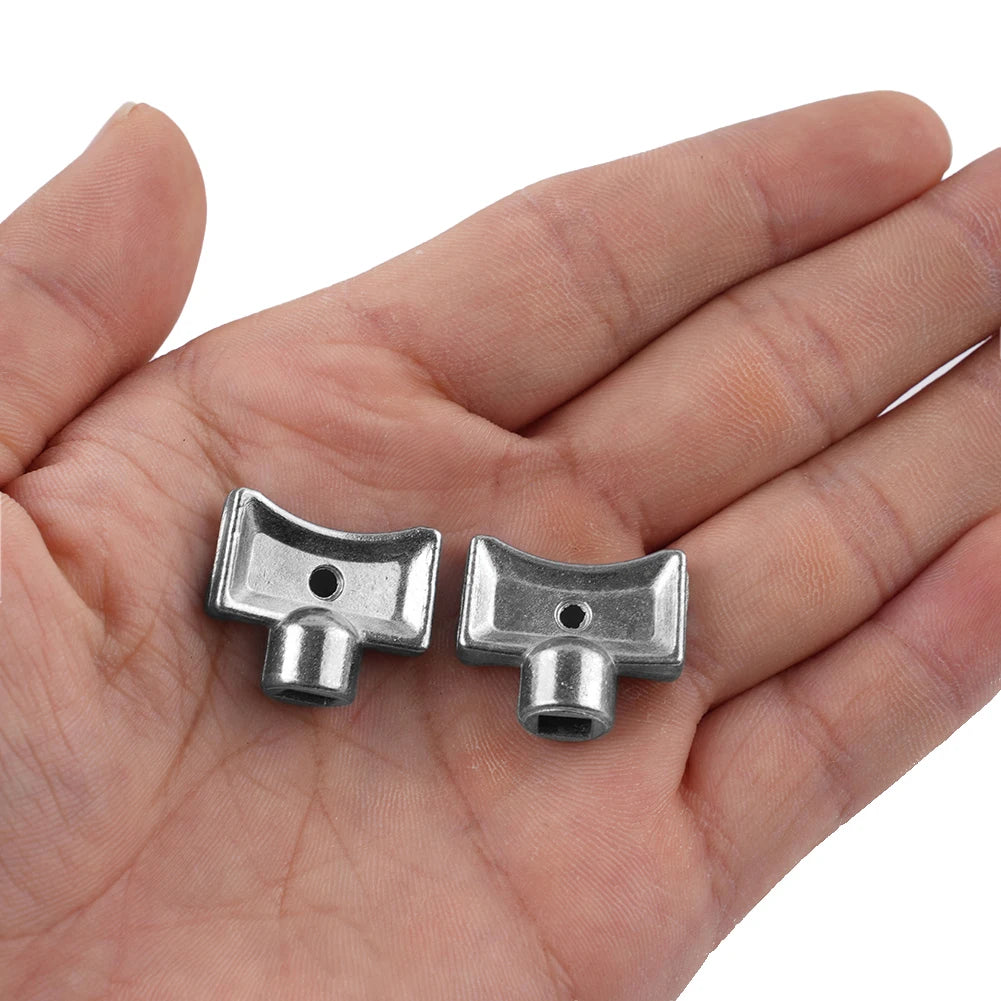 2Pcs Radiator Valve Key Faucet Key Radiator Water Tap 5×5mm Valve Socket Special Lock Wrench Zinc Alloy Oasis Select