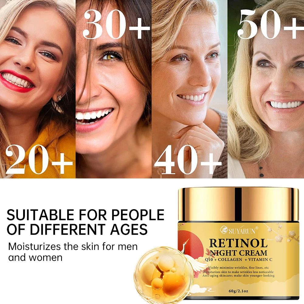 SUYARUN Retinol Night Cream – Niacinamide & Vitamin C Face Cream Retinol Night Cream Oasis Select
