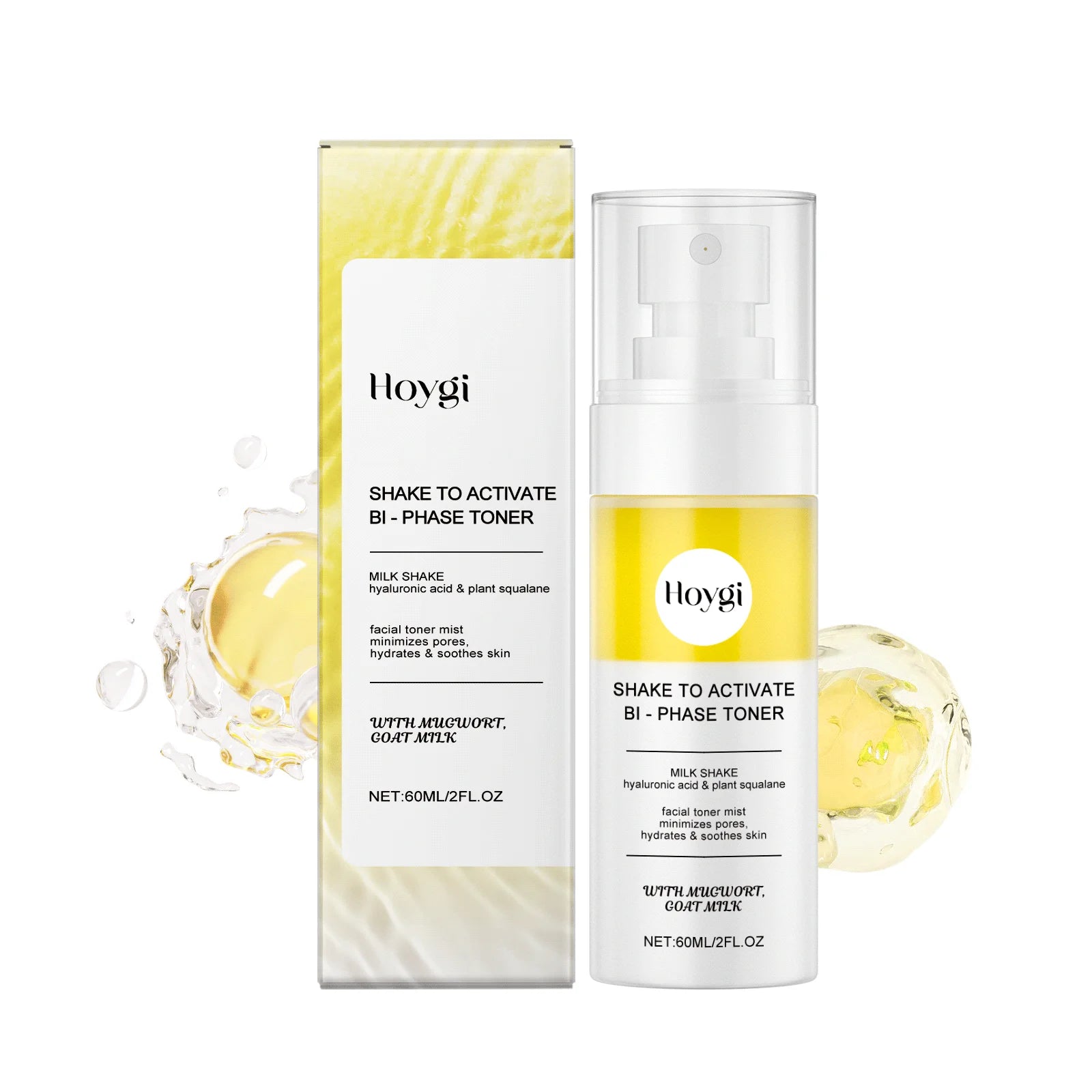 Hyaluronic Acid Moisturizing Facial Spray Brightening Relieve Redness Irritation Soothing Skin Nourishing Mist Face Essence Oasis Select 60ml Boxed