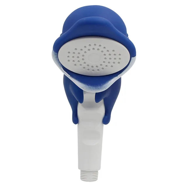 Cartoon Kid Shower Head Shower with Suction Cup Base Children's Bath Water Spray Shower Baby Shower Nozzle Bathroom Accessories Oasis Select whale