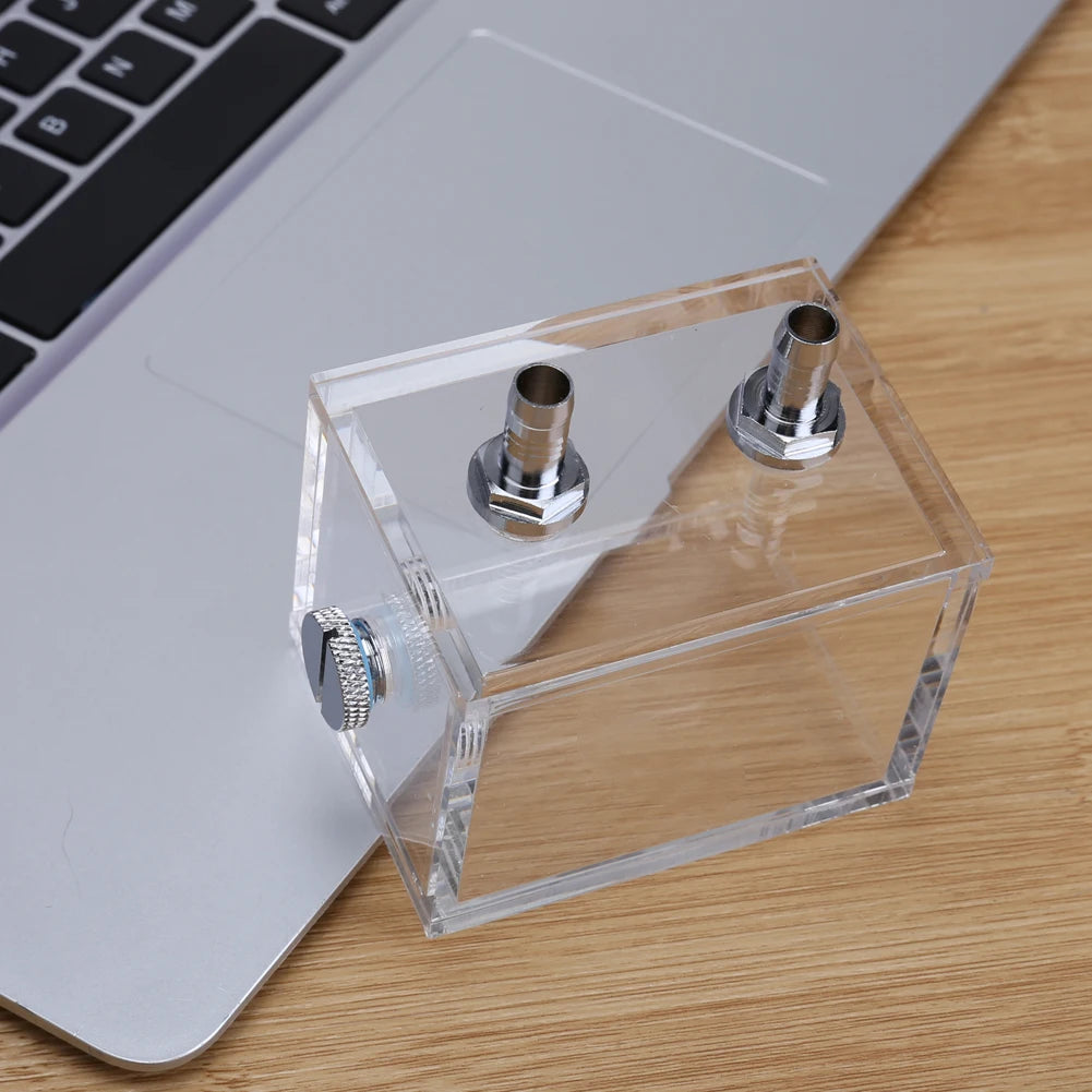 200ml Computer Water Cooled Reservoir with 2 Tube Connectors 1 Cooling Fan Block G1/4 2 Thread for PC Water Cooling System Oasis Select China Mainland
