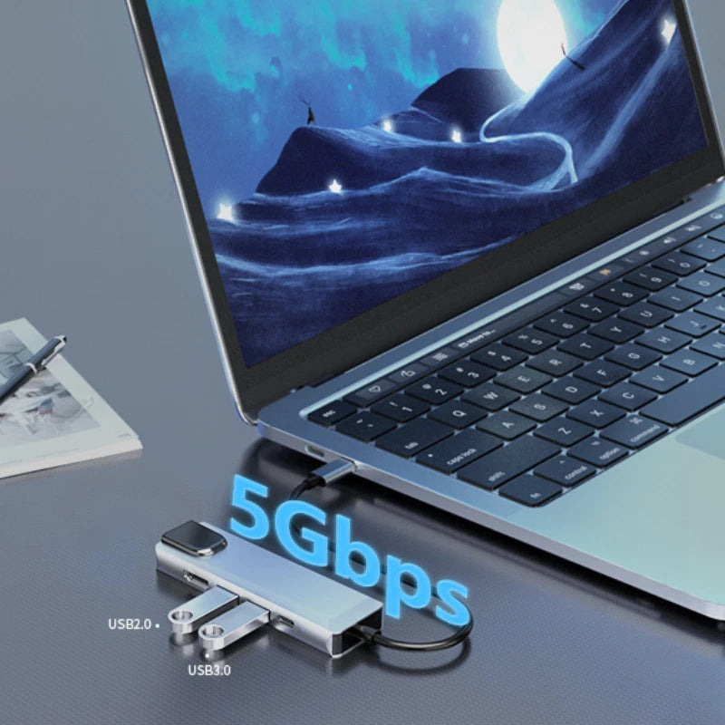 USB-C Docking Station 5-in-1 & 8-in-1 HDMI RJ45 USB Hub USB-C Docking Station Oasis Select