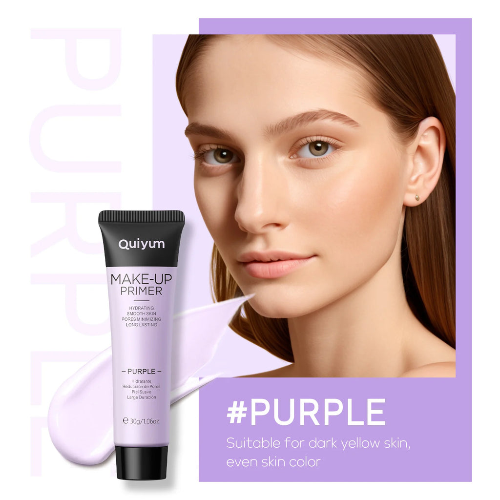 Base Makeup Facial Moisturizing Primer Moisturizing Primer Invisible Pores Smoothing Fine Lines Brightening Moisturizing Oasis Select 01 Purple