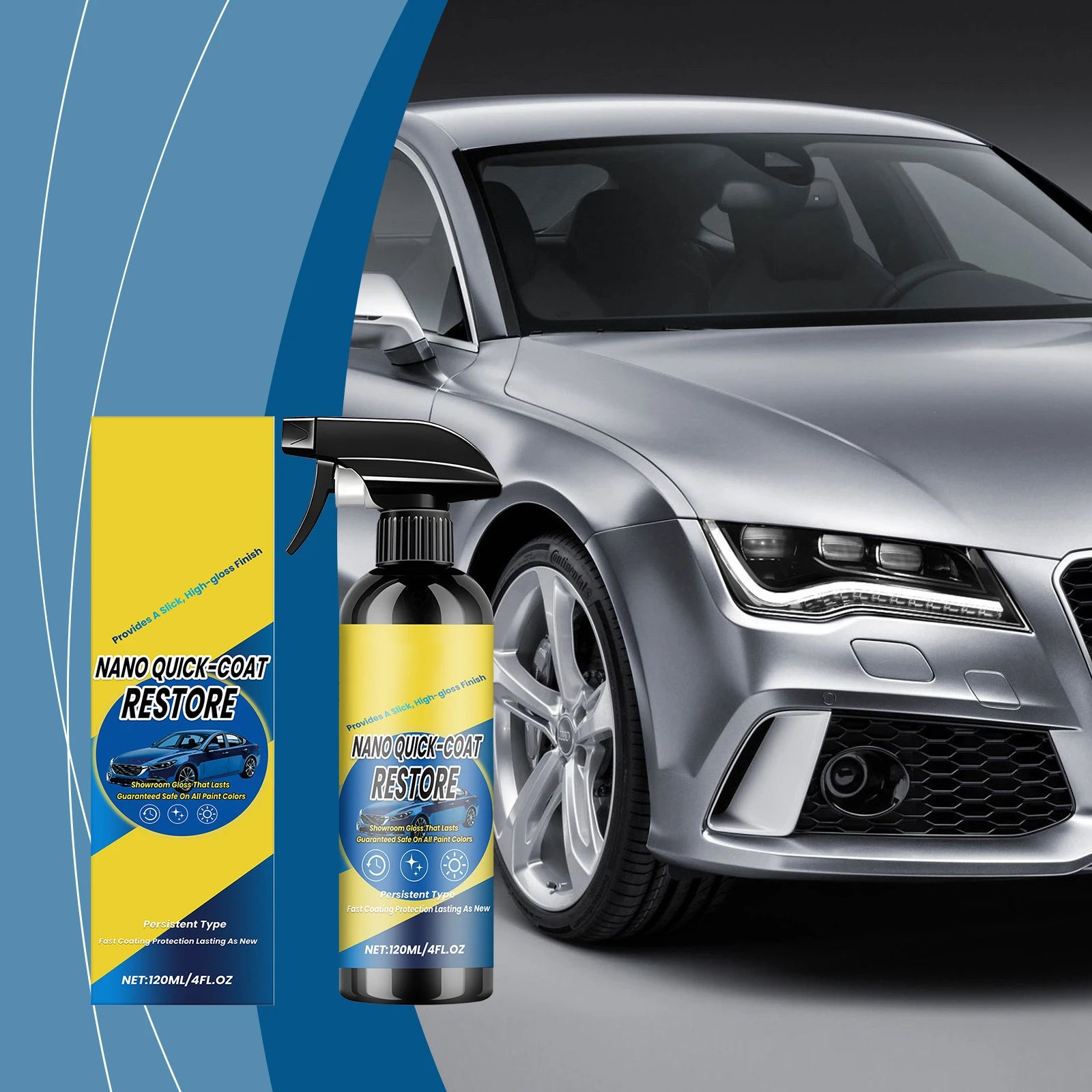 Car Ceramic Coating Spray 120ml – High Gloss & Long-Lasting Ceramic Coating Spray Oasis Select