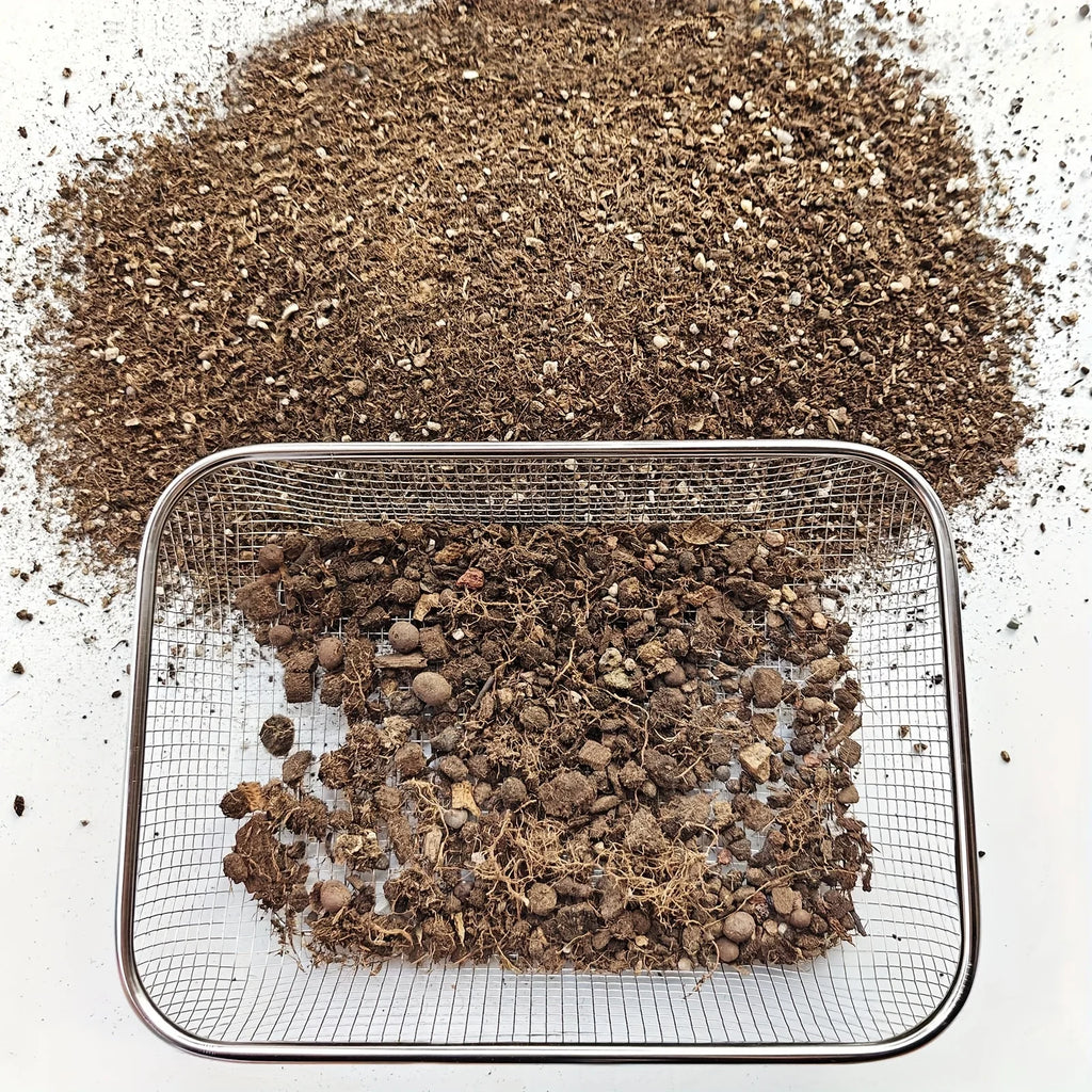 Stainless Steel Soil Sifter - Mesh Garden Sieve for Rock Sifting, Compost & Sand, Heavy-Duty Rust-Resistant Manual Hand Tool Oasis Select