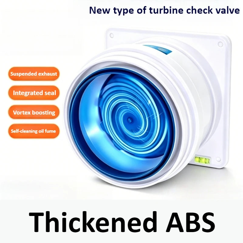 ABS Anti Reverse Valve, Thickened Reducer, Household Range Hood, Kitchen Exhaust Pipe, Universal Check Valve Oasis Select
