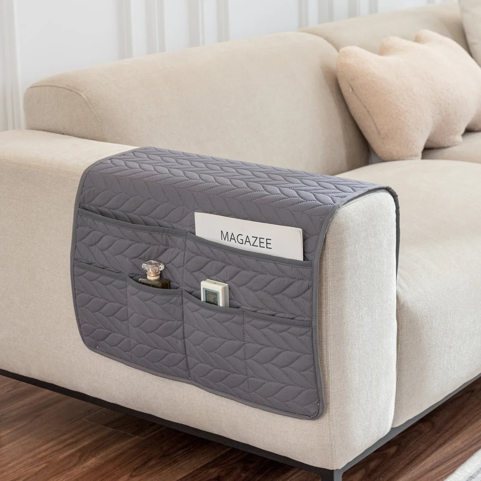 New Sofa Hand Towel with Storage Pocket Magazine Remote Control Sofa Recliner Armrest Clutter Management Bag Oasis Select 4 50X90cm