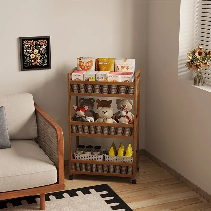 Multi-functional Movable sofa side storage rack trolley snack locker Oasis Select