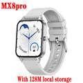 128M Local Music Smart Watch Blue Tooth Call 1.95” HD Full Touch Screen Smartwatch Weather Information Reminder Sports Bracelet Oasis Select MX8Pro WH