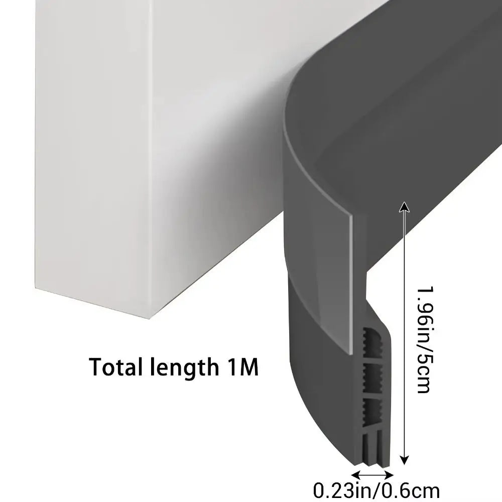 Self Adhesive Door Bottom Seal Strip Winter-Proof Dust-Proof Door Weather Stripping Strong Adhesive Noise Stopper Oasis Select