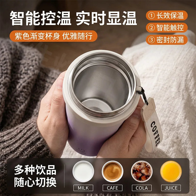 Electric Self-Mixing Insulated Cup – Coffee, Milk & Soy