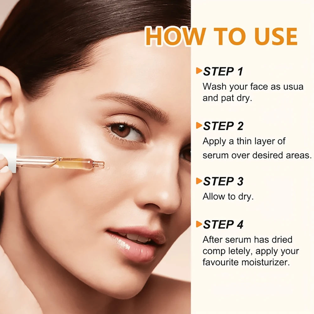 SUYARUN AHA + Vitamin C Serum - Exfoliating Brightening Facial Essence for Dark Spots, Dullness & Uneven Skin Tone. Oasis Select