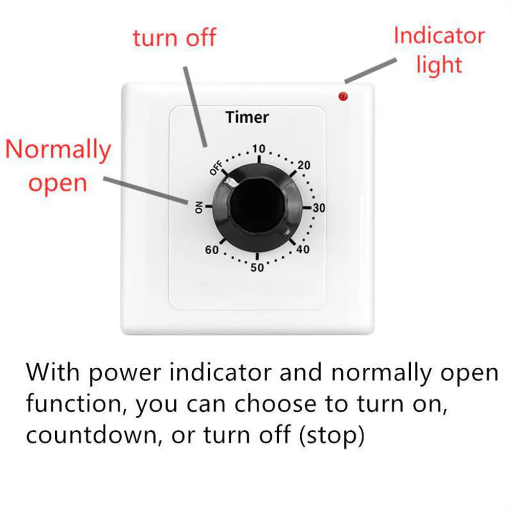 Digital Timer Control Switch Socket Countdown Timer Switch AC250V 15A Electronic Mechanical Countdown Controller Oasis Select