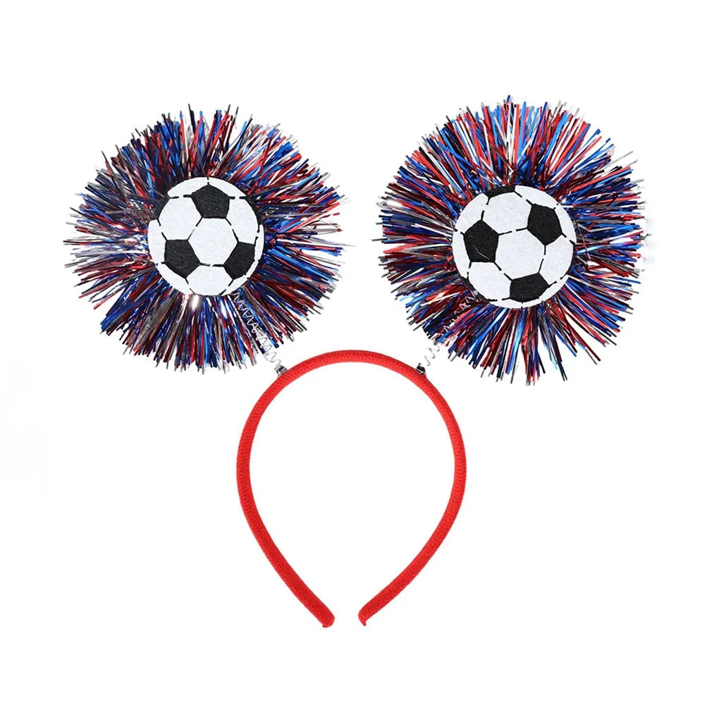 Soccer Fan Glasses & Hair Hoop Photo Booth Prop | Party Dress-Up