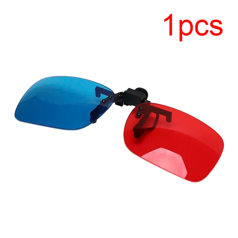 Red & Blue Anaglyph 3D Glasses for Movies, Games & Comics