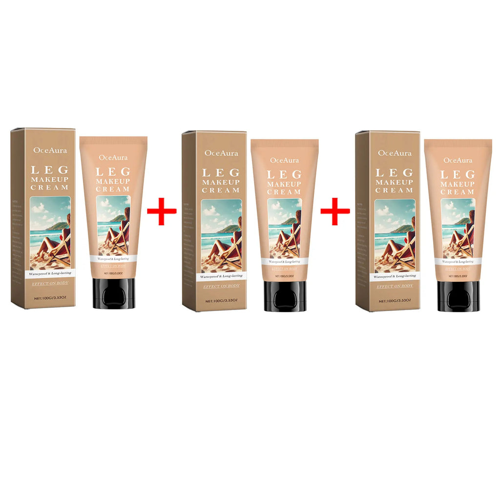 OceAura Leg Makeup Lotion – Waterproof Body Foundation Body Foundation Lotion Oasis Select C X 3PCS